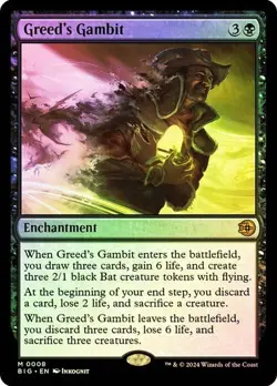 Greed's Gambit (Foil) - The Big Score BIG - Mythic - MTG Magic Pack fresh - Image 1