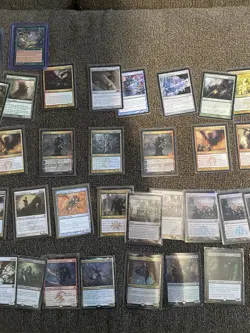 BIG MYTHIC RARE MAGIC THE GATHERING COLLECTION!! And All Foil Bulk Commons, Land - Image 5