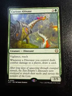 Curious Altisaur Commander: the Lost Caverns of Ixalan Regular LO MTG - Image 1