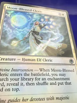 Moon-Blessed Cleric - Adventures in Forgotten Realms AFR 026/281 MTG PACK FRESH - Image 4