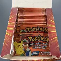 1999 Topps Pokemon Packs TV Animation Edition Factory Sealed - Image 2