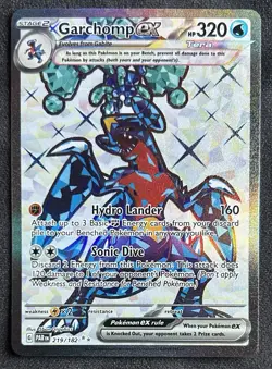 Pokemon TCG Garchomp EX 219/182 Paradox Rift Ultra Rare Holo NM/M - Image 1