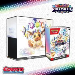 Pokemon Prismatic Evolutions Elite Trainer Box & Booster Bundle Costco 2 Pack - Image 1