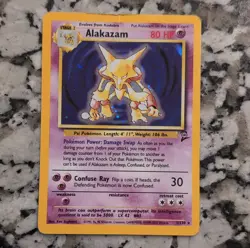 Pokemon Alakazam Base Set 2 Holo Rare 1/130 Wizards 2000 Pokemon TCG - Image 1