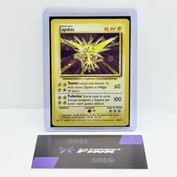CARTA POKEMON CARD ZAPDOS HOLO 16/102 - ITA - SET BASE - PLAYED / POOR - Image 1