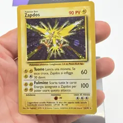 CARTA POKEMON CARD ZAPDOS HOLO 16/102 - ITA - SET BASE - PLAYED / POOR - Image 3