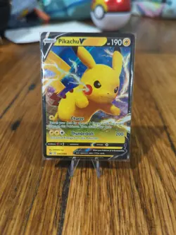 Pokemon TCG Pikachu V Sword & Shield Swsh061 Holo Promo - Image 1