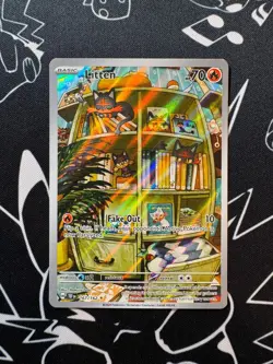 Litten 167/162 Pokemon TCG S&V Temporal Forces Illustration Rare English - Image 1