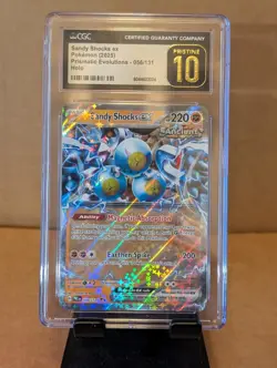 Pokemon Sandy Shocks ex Prismatic Evolutions CGC Pristine 10 Holo 056/131 - Image 1