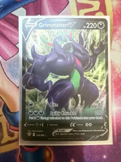 Grimmsnarl V Ultra Rare 114/189 (2020) Pokemon Sword & Shield Darkness Ablaze NM - Image 1