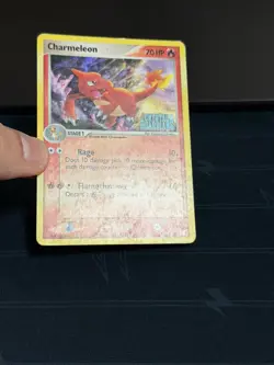 Pokemon EX Crystal Guardians Charmeleon Stamped Reverse Holo (29/100) DAMAGED - Image 2