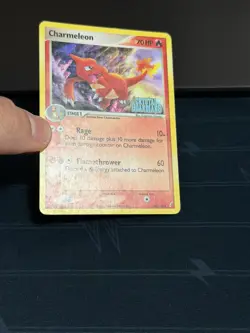 Pokemon EX Crystal Guardians Charmeleon Stamped Reverse Holo (29/100) DAMAGED - Image 3