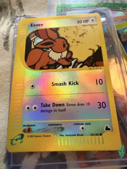 Eevee (Reverse Holo) 54/144 Skyridge (MP/LP-) Pokemon TCG - Image 3