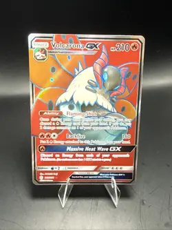Pokemon Volcarona GX (Full Art) 213/236 SM Cosmic Eclipse Holo NM - Image 2