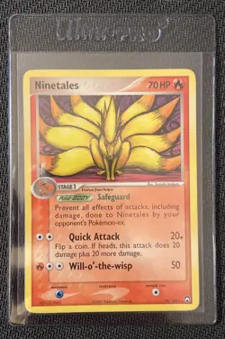 Ninetales, Pokemon, 19/108 EX Power Keepers, Regular Rare, LP/MP - Image 1