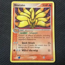 Ninetales, Pokemon, 19/108 EX Power Keepers, Regular Rare, LP/MP - Image 2