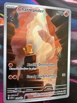 Pokemon Charmander - Illustration Rare Holo SV: Scarlet & Violet 151 168/165 Lp+ - Image 2