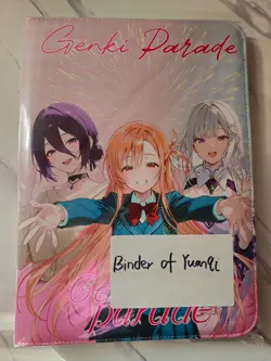 Anime Waifu Trading Card 9-Pocket Zipper Binder - Genki Parade 2 - Image 1
