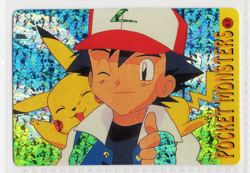 Pokemon Card - Ash & Pikachu #63 - Vending Machine - Holo Prism Pocket Monsters - Image 1