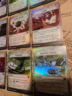 MTG Lot of 15 Outlaws of Thunder Junction Breaking News Foil Uncommons NM - Image 2