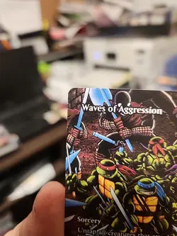 Waves of Aggression Borderless Teenage Mutant Ninja Turtles TMNT MTG - Image 3