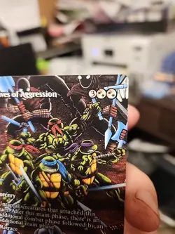 Waves of Aggression Borderless Teenage Mutant Ninja Turtles TMNT MTG - Image 4