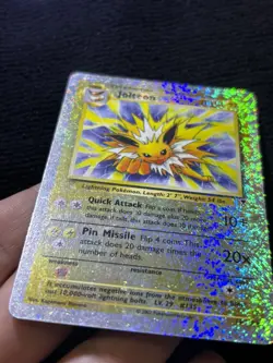 2002 Jolteon Reverse Holo Legendary 14/110 Pokemon WOTC VINTAGE Rare LP - Image 5