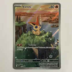 2025 Pokemon SV Black Star Promos SVP208 EN Victini Illustration Collection NM! - Image 1