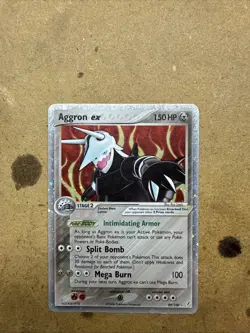 Pokemon TCG Aggron EX 89/100 EX Crystal Guardians 2006 Holo Rare Card - Image 1