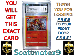 2023 ENTEI Crown Zenith Holo Sword and Shield 021/159 HP 120 Grade CGC 10 - Image 1