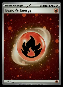 Pokemon: Scarlet & Violet Energies Basic Fire Energy (Cosmos Holo) #002 .P2N - Image 1