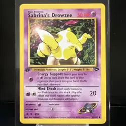 Pokemon TCG Sabrina's Drowzee 95/132 1st Edition Gym Challenge 2000 - Image 1