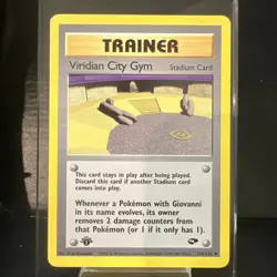 Pokemon TCG Viridian City Gym Gym Challenge 123/132 Uncommon 1st Edition - Image 1
