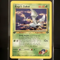 Pokemon TCG 1st Edition Koga’s Zubat 83/132 Gym Challenge NM/LP - Image 1