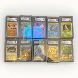 Pokemon CGC Graded Lot of 10 Slabs Cards Pristine, 151, Promo, Base Set - Image 1