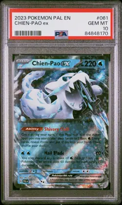 2023 Pokemon Paldea Evolved Chien-Pao Ex Gem Mint PSA 10 - Image 1