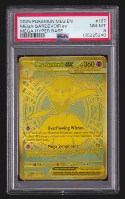 2025 Mega Evolution Series - Mega Evolution PSA 8 Mega Gardevoir EX Pokemon Tcg - Image 1