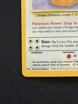 Pokemon Dragonite Holo 4/62 Fossil Unlimited WOTC 1999 Vintage Holo Rare LP - Image 5