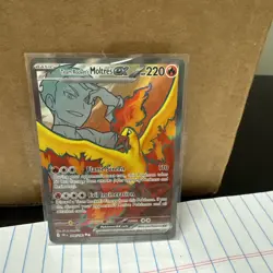 Pokemon Team Rocket's Moltres ex 208/182 English near mint ships fast - Image 3