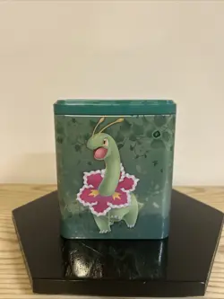 Sealed Pokemon Stacking Tin Grass Meganium 2022 – Discontinued – Collectible Tin - Image 1