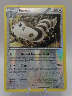 Pokemon TCG Furret 82/106 Flashfire Reverse Holo NM Condition - Image 1