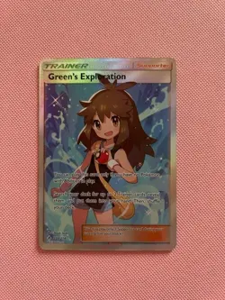 Green’s Exploration Full Art Trainer 209/214 - SM Unbroken Bonds Pokemon TCG - Image 1