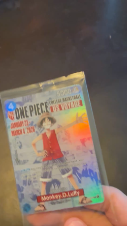 One Piece Monkey.D.Luffy US College Basketball Promo Card (Houston) SEALED - Image 2
