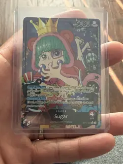 Sugar OP10-003 Parallel Alt Art Leader Royal Blood One Piece Card Game English - Image 1