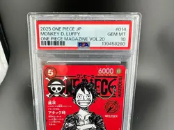 2025 One Piece Monkey D. Luffy SR Magazine Promo ST21-014 PSA 10 Gem Mint - Image 3