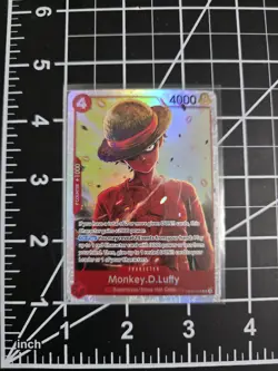 Monkey.D.Luffy OP12-015 Foil One Piece TCag Legacy of the Master NM/M - Image 1