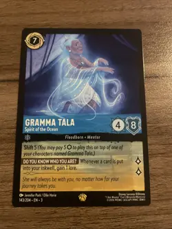 Disney Lorcana Gramma Tala 143/204 En 3 NM - Image 1