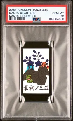 PSA 10 Hanafuda Kanto Starters 2013 - Graded Pokemon Card - Image 1