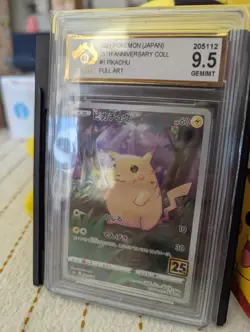 CGA 9.5 Graded Pokemon Card 25th Anniversary Pikachu #1 – Mint Condition - Image 3