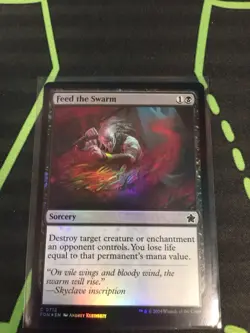 MTG Magic The Gathering Feed The Swarm Foil FDN Black Sorcery - Image 1